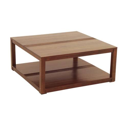 Table Basse Carrée Design Siguiri Hévéa - meuble colonial