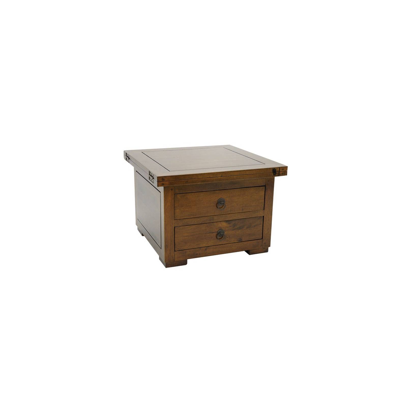 Table Basse Carrée PM Chine Hévéa - meuble bois exotique