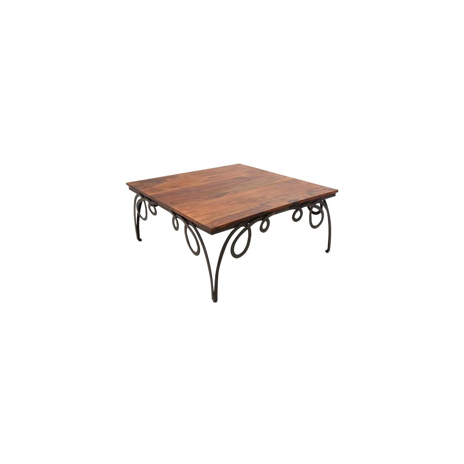 Table Basse Rétro Loft Palissandre - meuble style industriel