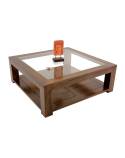 Table Basse Carrée Omega Hévéa - meuble style design
