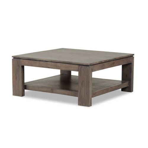 Table Basse Carrée Tara Grisée Acacia - meuble design haut de gamme