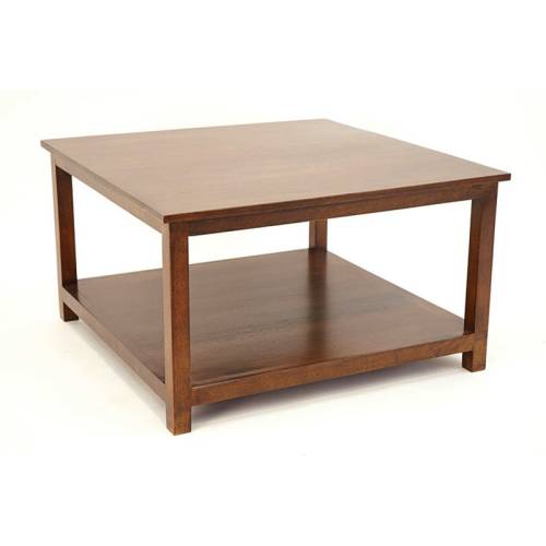 Table Basse Carrée Tradition Hévéa - meuble style classique