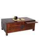 Table Basse Rectangulaire Chine Hévéa - meuble bois exotique