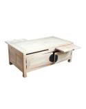 Table Basse Rectangulaire Chine Hévéa - achat meuble bois massif