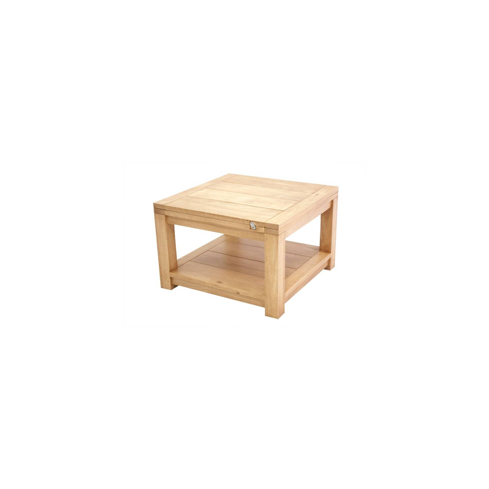 Table Basse Extensible Broadway Hévéa - meuble bois massif