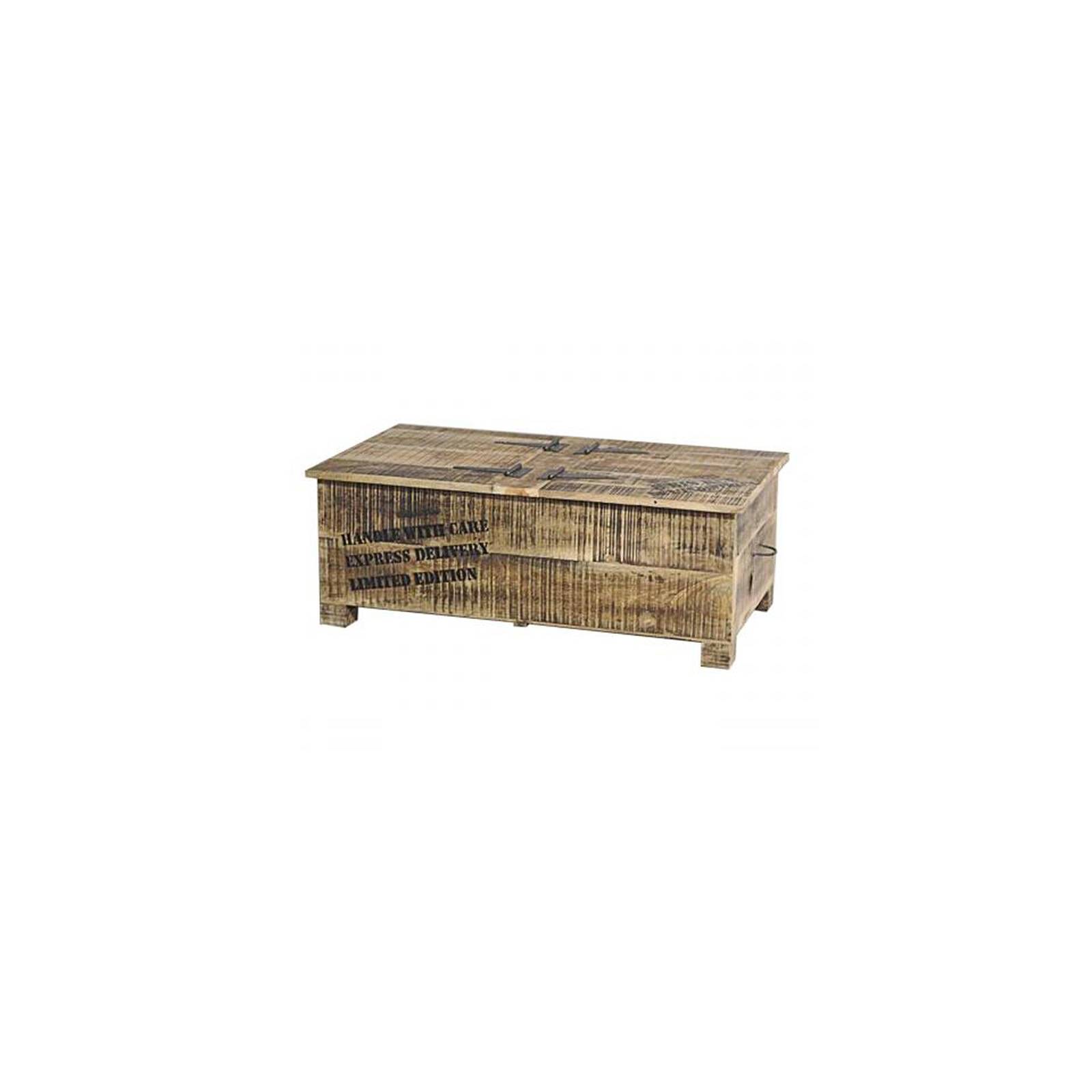 Table Basse Coffre Factory Acacia - meuble style industriel