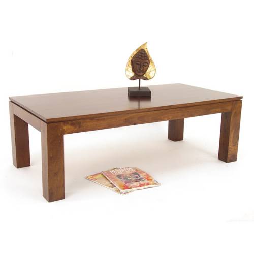 Table Basse Bois Massif Rectangulaire Montréal - Contemporain