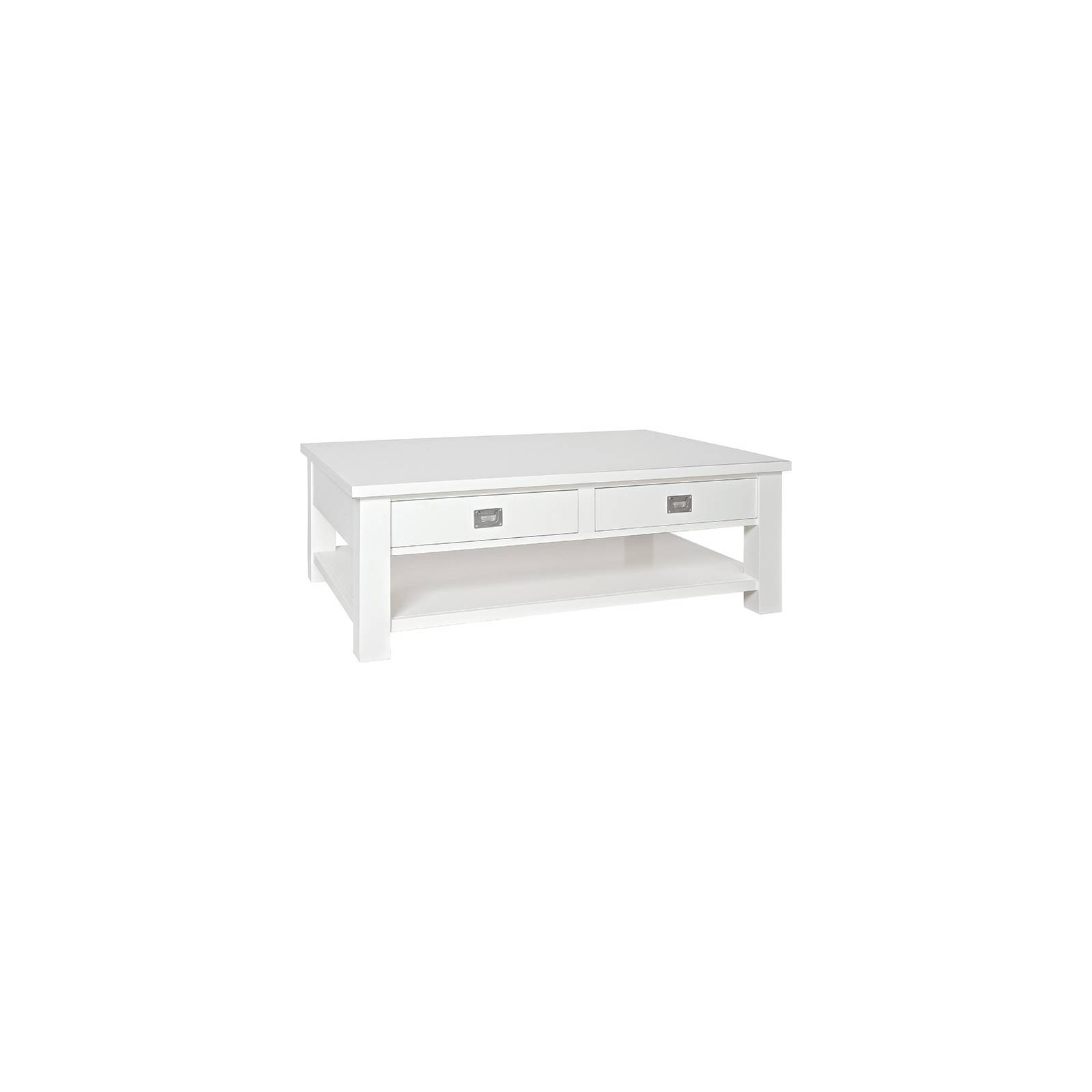 Table Basse Rectangulaire Victoria Pin Massif - meuble shabby chic