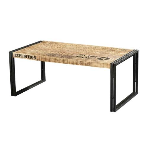 Table Basse Rectangulaire Factory Acacia - meuble style industriel