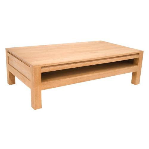 Table Basse Rectangulaire Bois Massif Fjord - Contemporain