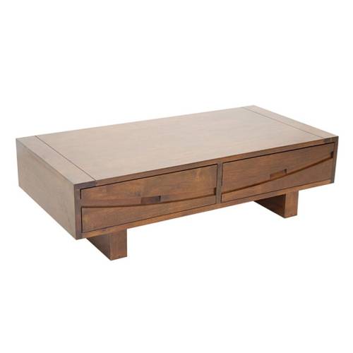 Table Basse Rectangulaire Horizon Hévéa - meuble style ethnique