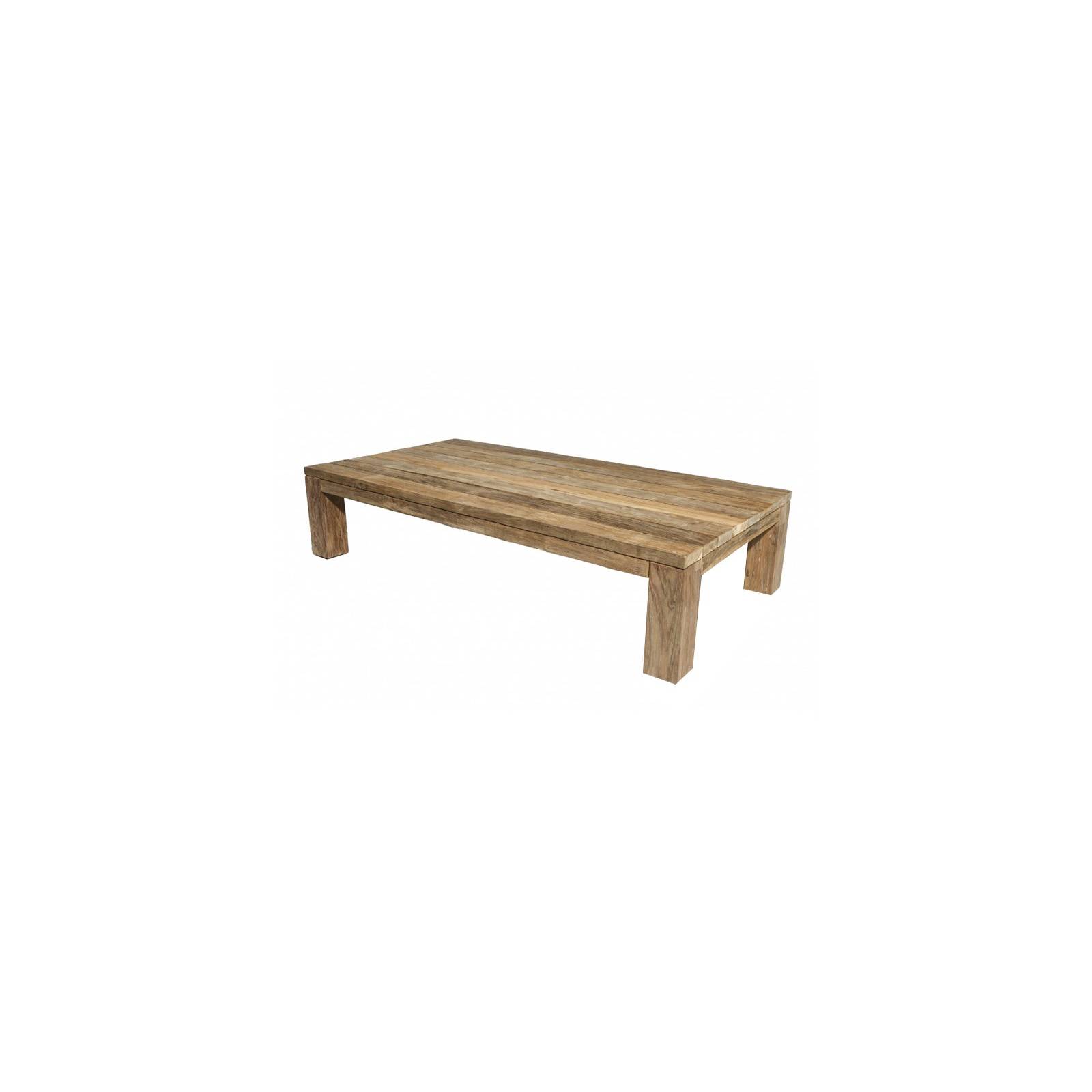 Table Basse Rectangulaire Taman Teck Recyclé - meuble de jardin