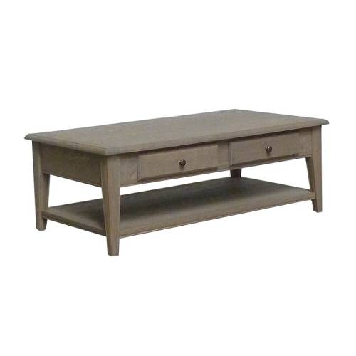 Table basse classique bois rectangulaire | Chêne Versailles - Classique chic
