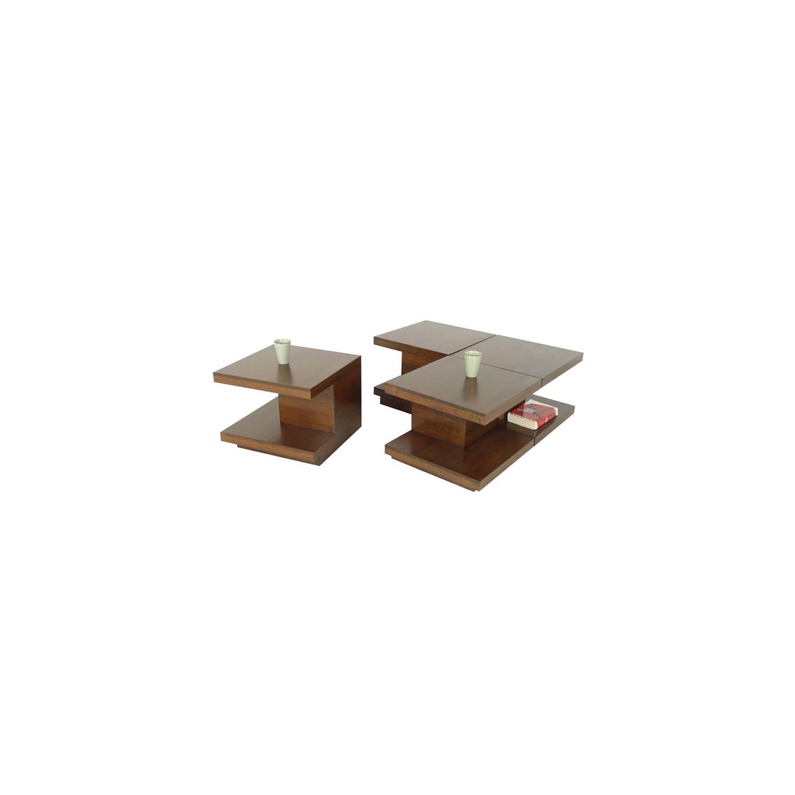 Table Basse S/4 Omega Hévéa - meuble style design
