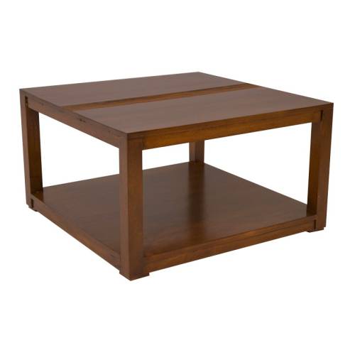 Table Basse Carrée Bois Massif Siguiri - Exotique