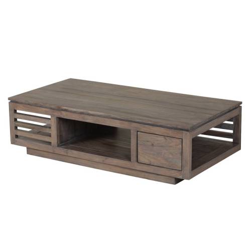 Table Basse Design Tara Grisée Acacia - Exotique