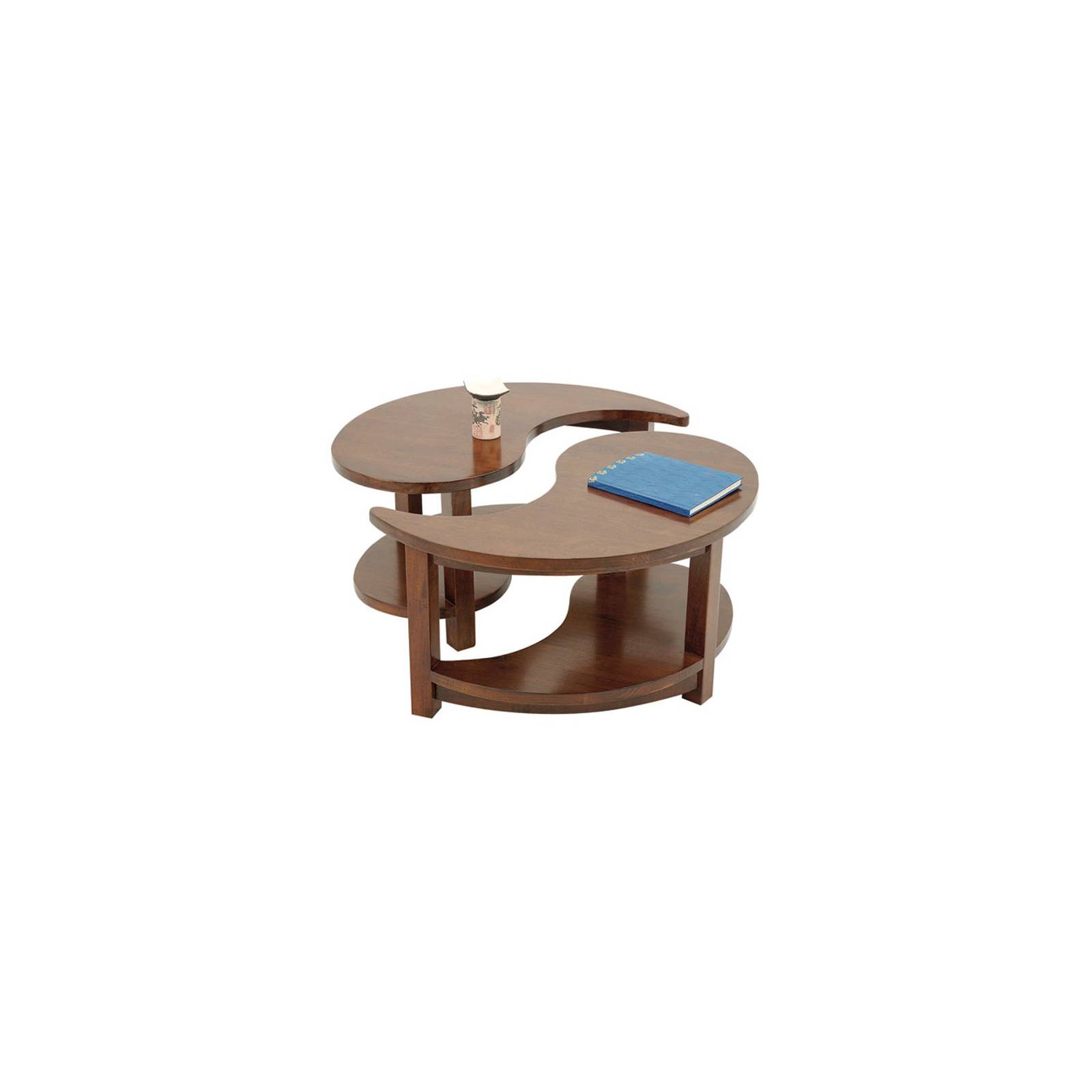 Table Basse Ying Yang Chine Hévéa - meuble bois exotique