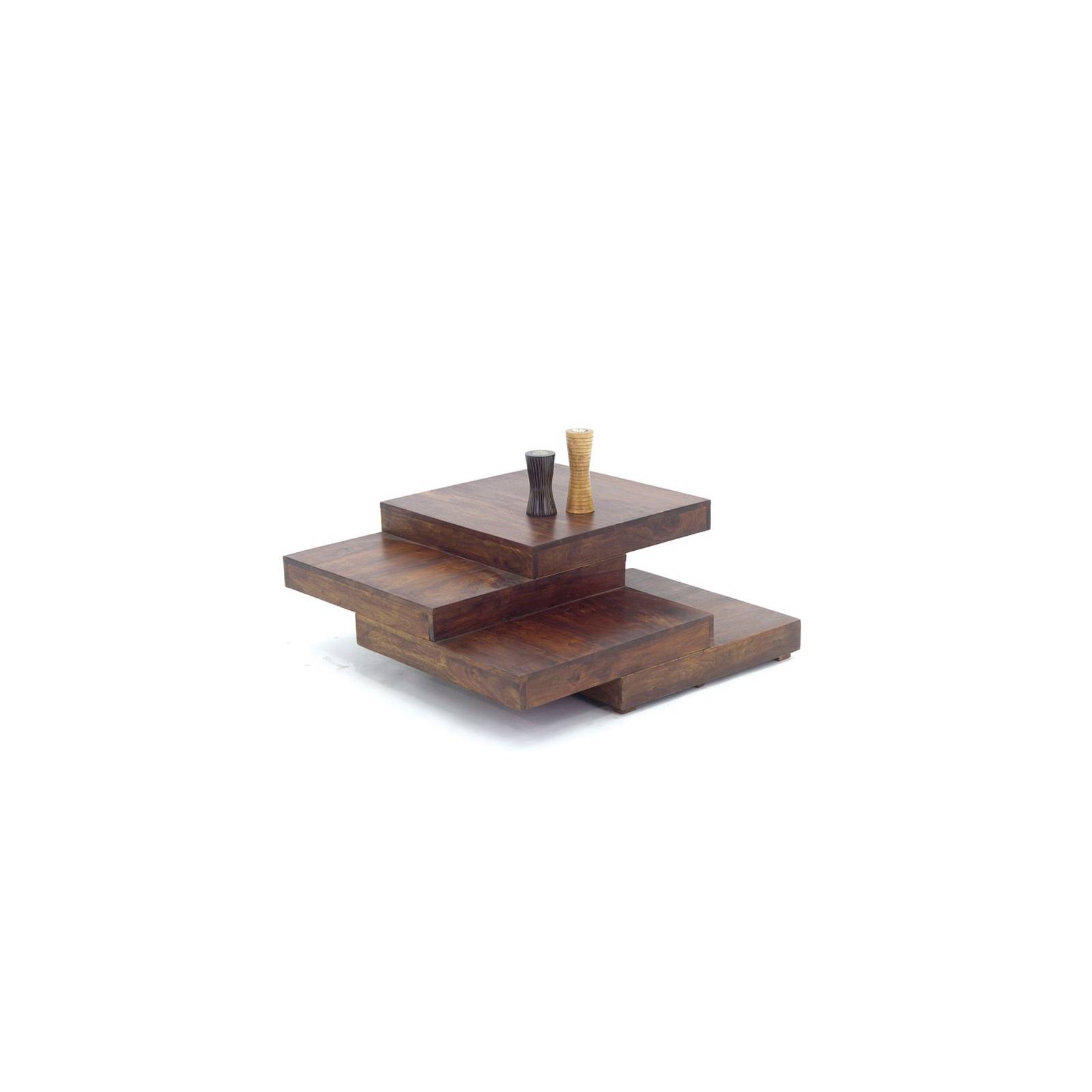 Table Basse Escalier Palissandre Zen - meuble en bois massif