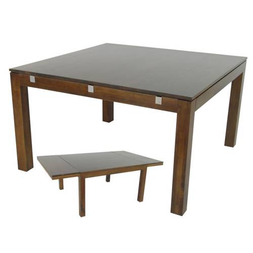 Table Carrée à Rallonges Bois Massif Montréal - Contemporain