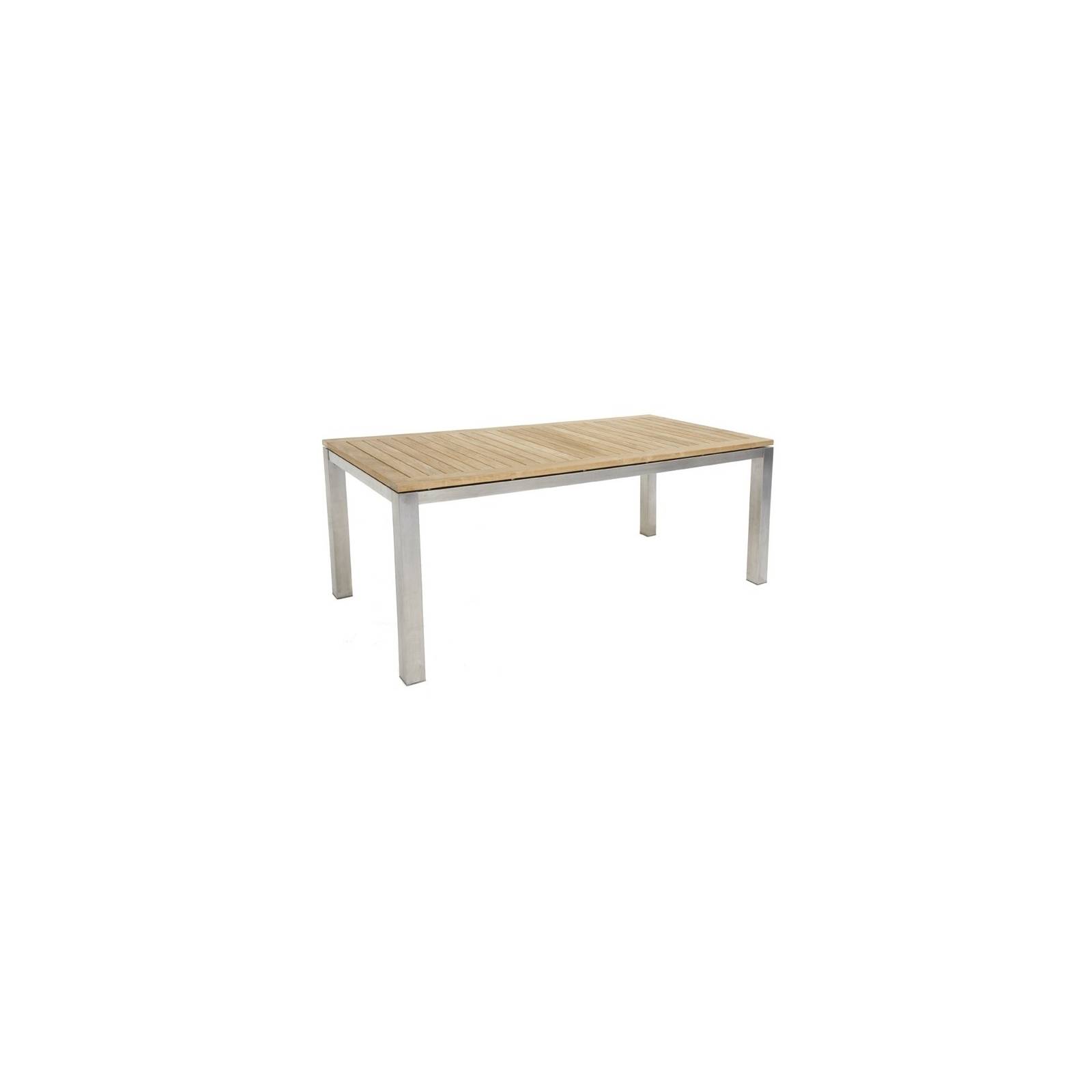 Table De Jardin Taman Inox Teck Recyclé - meuble de jardin