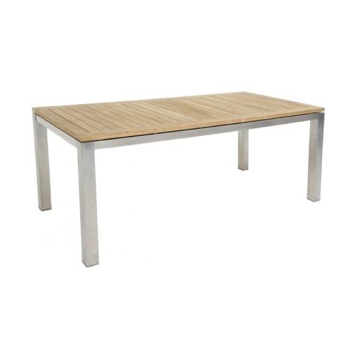 Table De Jardin Taman Inox Teck Recyclé - meuble de jardin