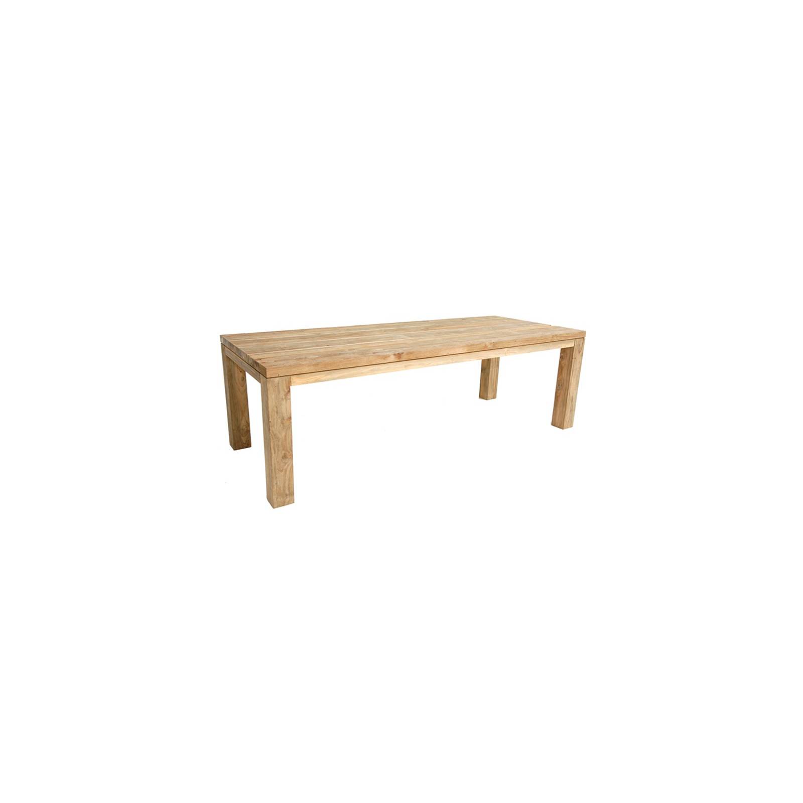 Table De Repas Rectangulaire Taman Teck Recyclé - meuble de jardin