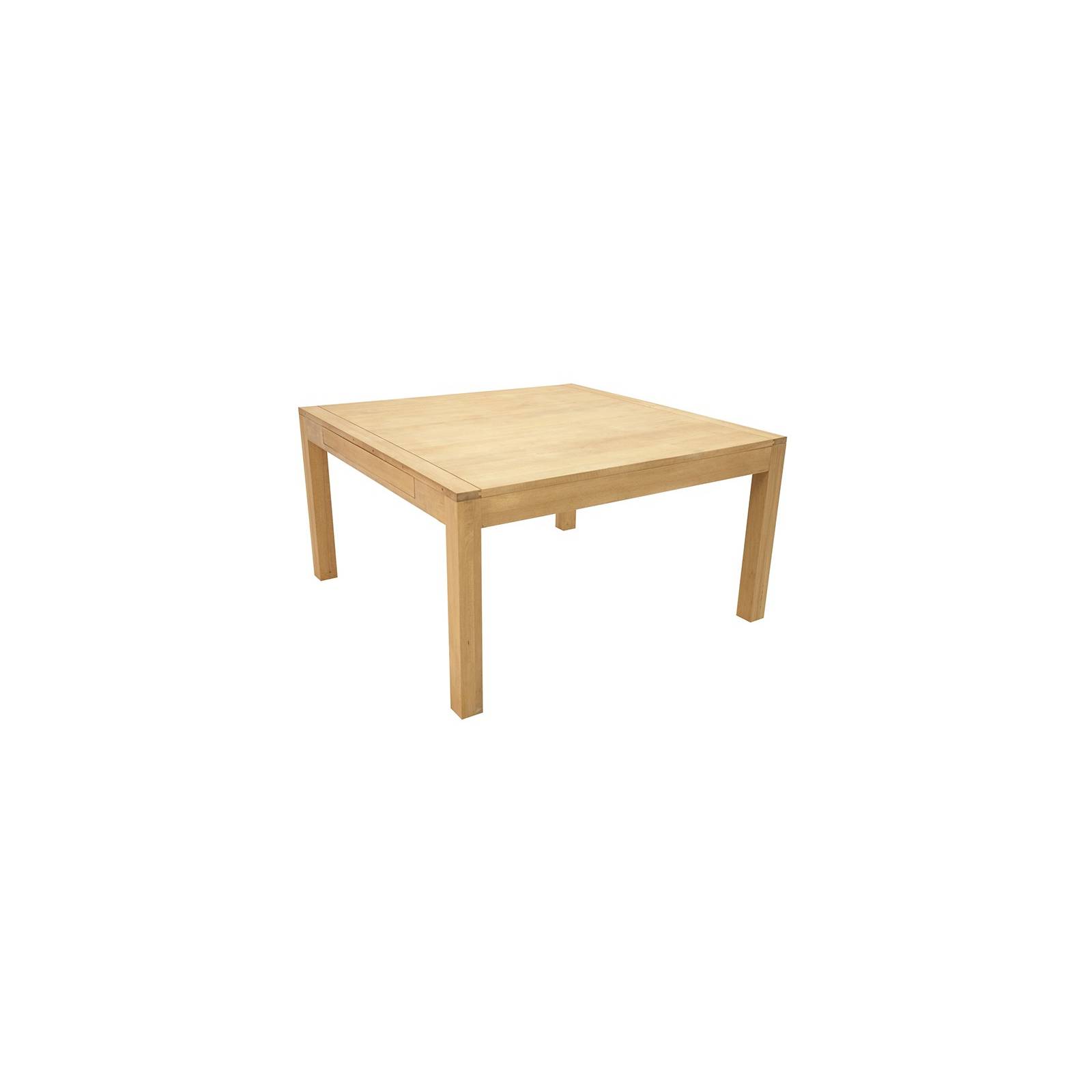 Table De Séjour Carrée Rallonges Fjord Hévéa - meuble déco 