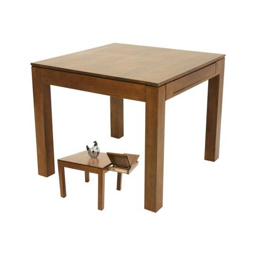 Table Carrée Extensible Bois Massif Montréal - Contemporain