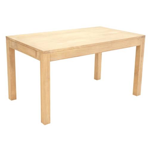 Table Rectangulaire à Rallonges Bois Massif Fjord - Contemporain