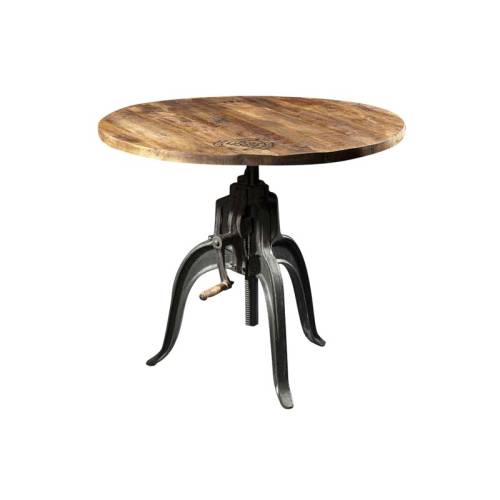 Table de Bar Ronde - Factory Acacia - Industriel