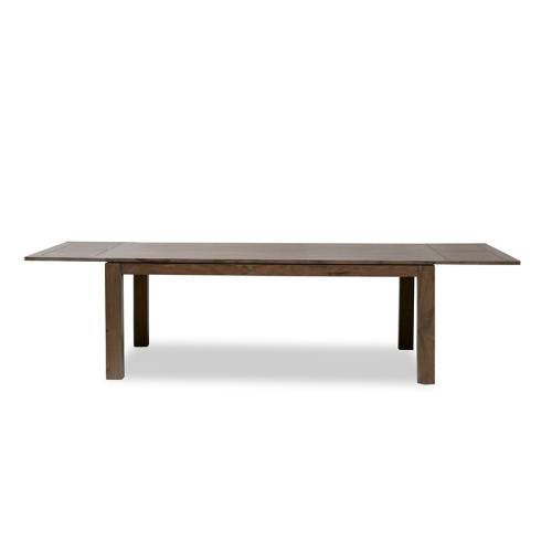 Table De Séjour Tara Grisée Acacia Allonges - achat meuble acacia massif