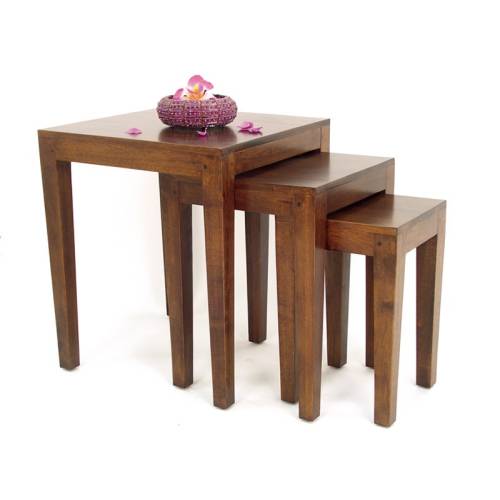 3 Sellettes Gigognes Bois Massif Oméga - Contemporain