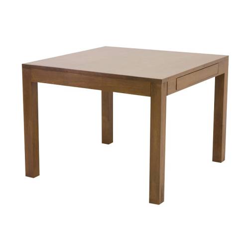 Table à manger carrée | Hévéa Fjord - Contemporain
