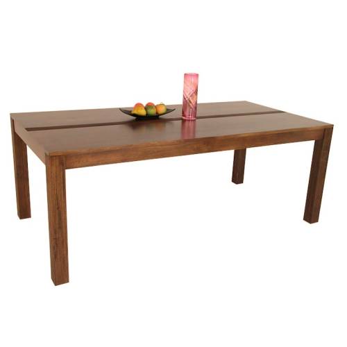 Table à Manger Rectangulaire Bois Massif Siguiri - Contemporain