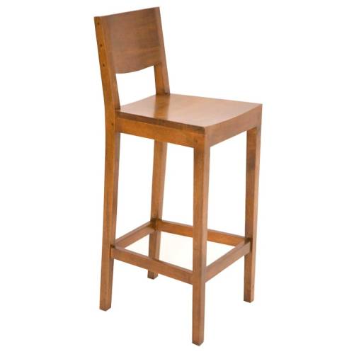 Tabouret de Bar en Bois Massif Fjord - Contemporain
