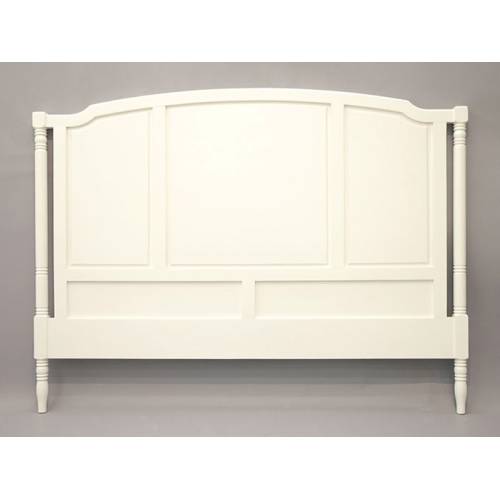 Tête de Lit Blanc Bois Massif Charme - Classique chic