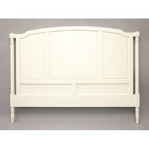 Tête de Lit 160 Blanc Bois Massif Charme - Classique chic