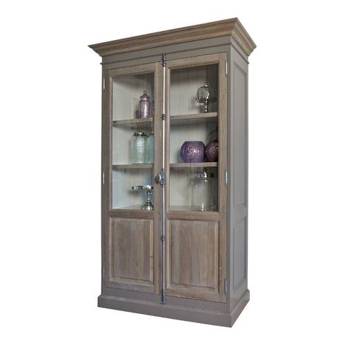 Vitrine Munich en chêne massif