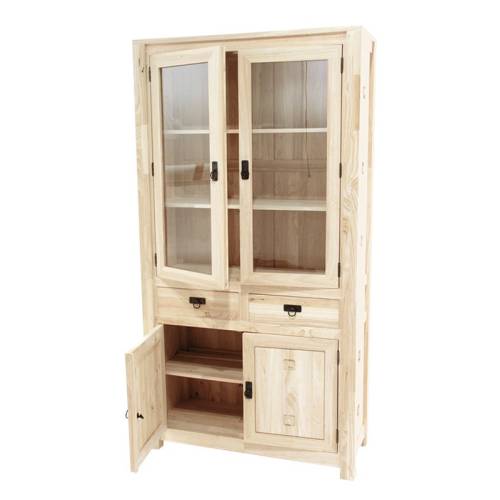 Grande Vitrine Bois Massif Tanoa - Exotique