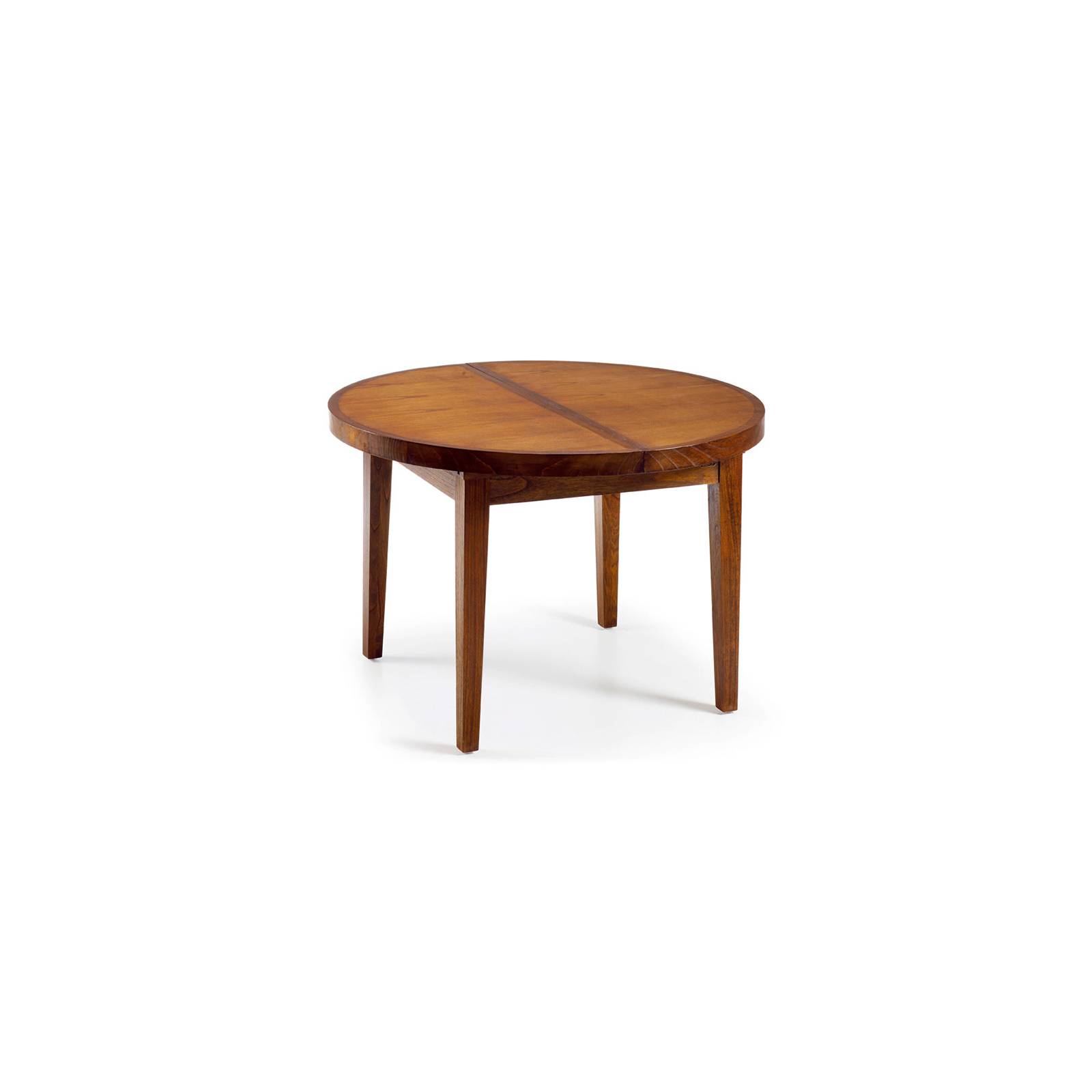 Table De Repas Ronde Rallonges Tali Mindy - meuble bois exotique