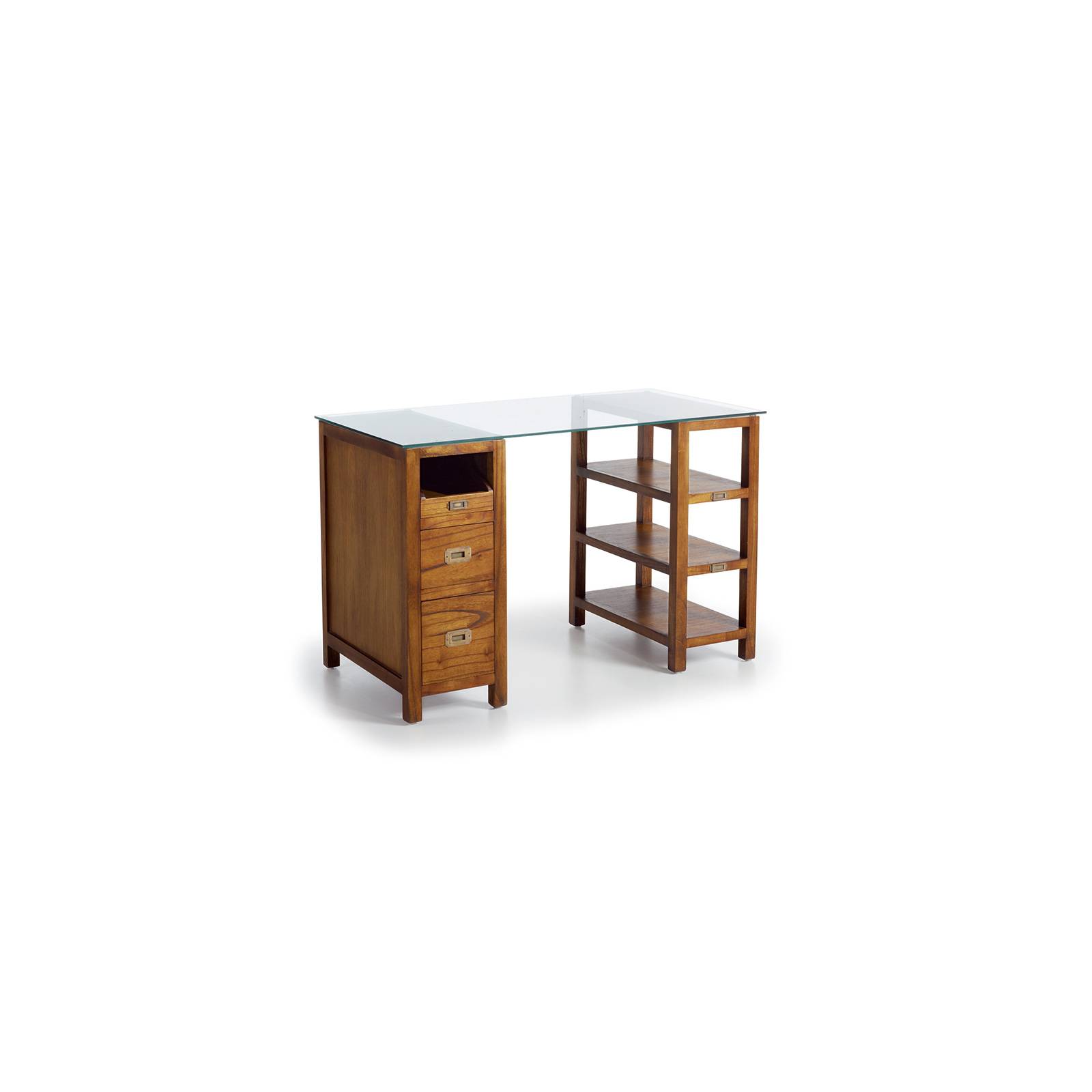 Bureau Verre Tali Mindy - meuble bois exotique