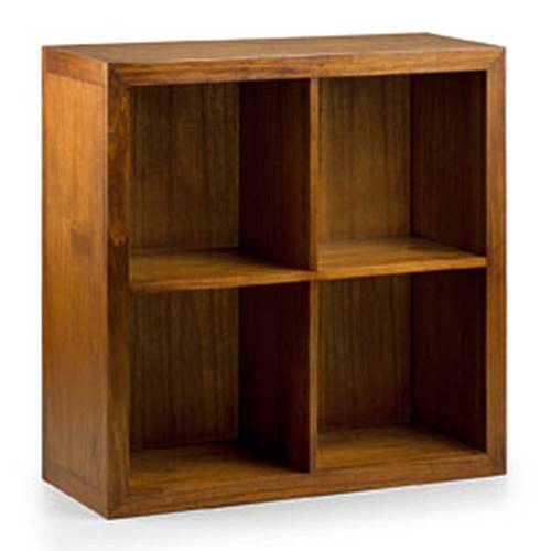 Élément Bibliothèque 4 Étagères Tali Mindy - meuble bois exotique