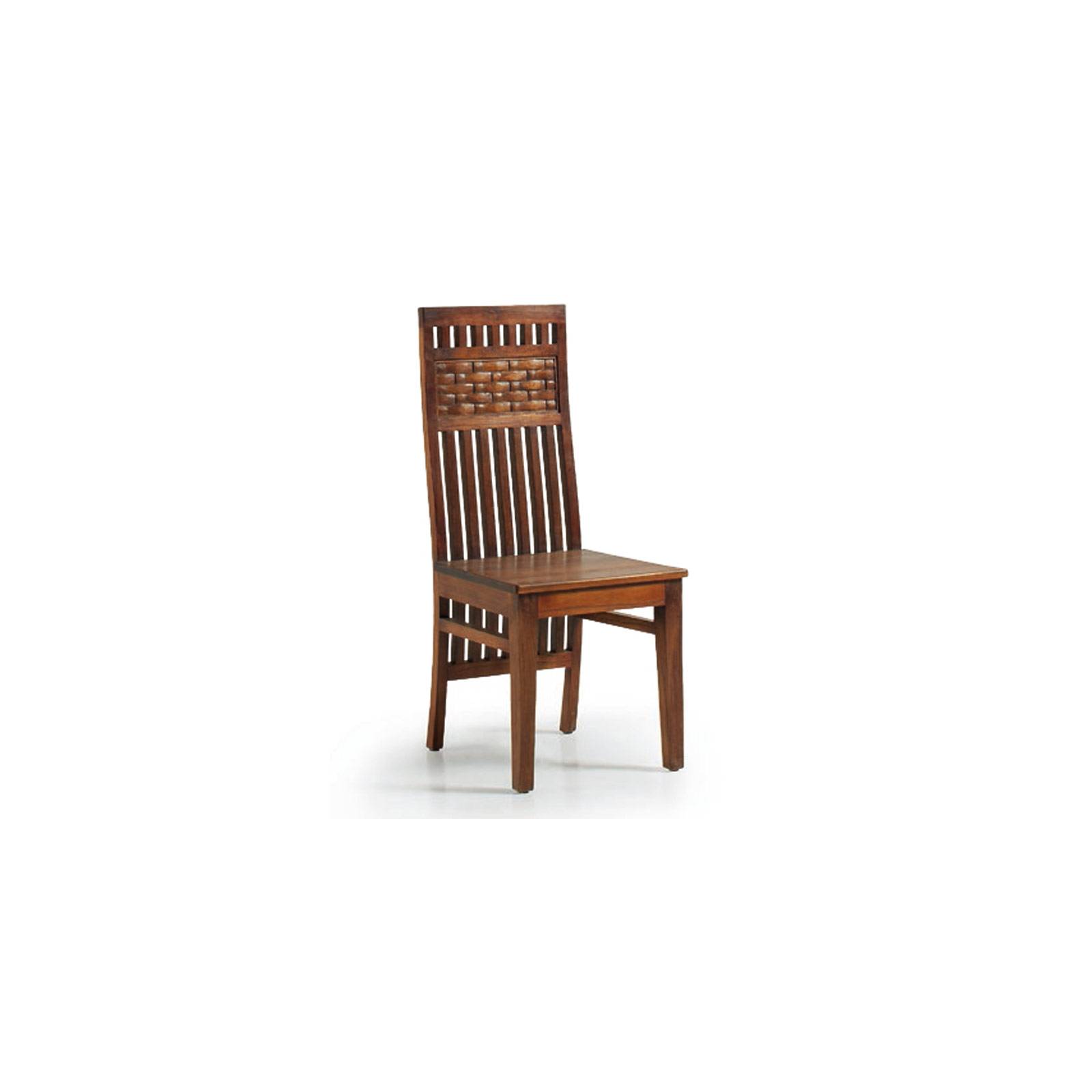 Chaise Motifs Tali Mindy - meuble bois exotique