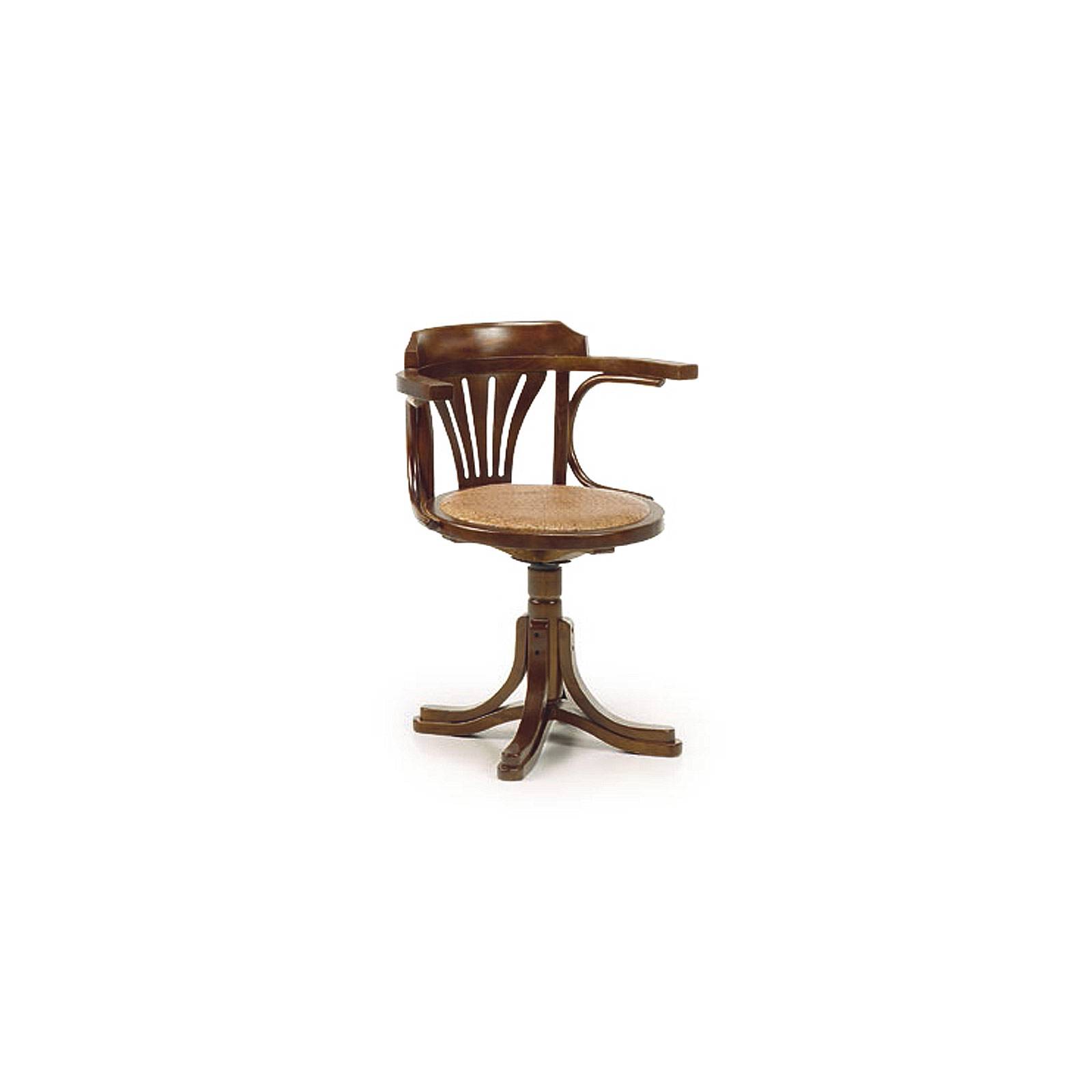 Fauteuil De Bureau Retro En Bois Exotique Mindi Tali