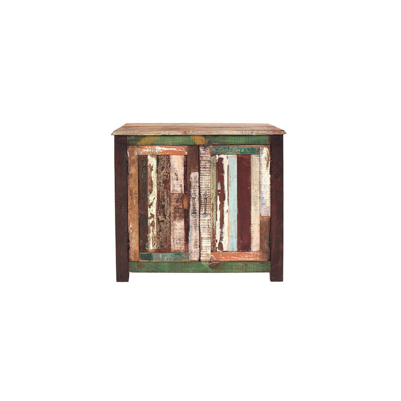 Buffet Teck Origine. Meuble de rangement en bois recyclé.