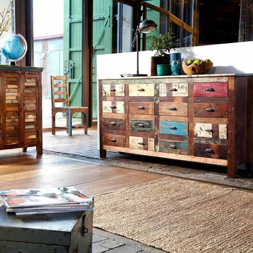 Chaise Bois Recyclé - Teck Origine - Exotique