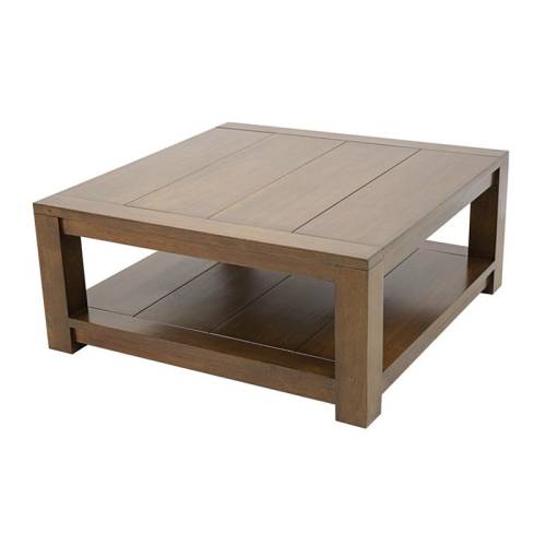 Table Basse Carrée Bois Massif Broadway - Contemporain