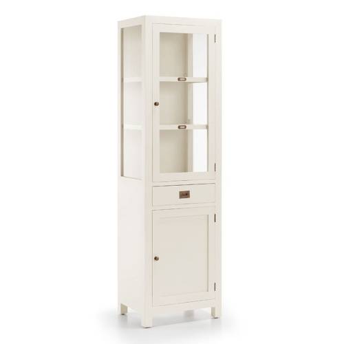 Vitrine Blanche - Acajou Sidney - Classique chic