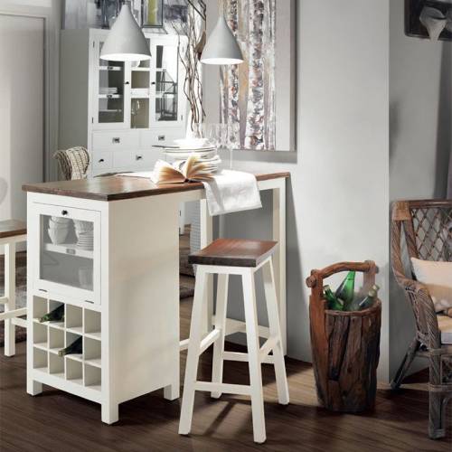 Tabouret de bar acajou - Sydney - Classique chic