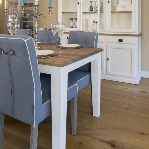 Table rectangulaire pied fuseau 200 cm Victoria Pin - Classique chic